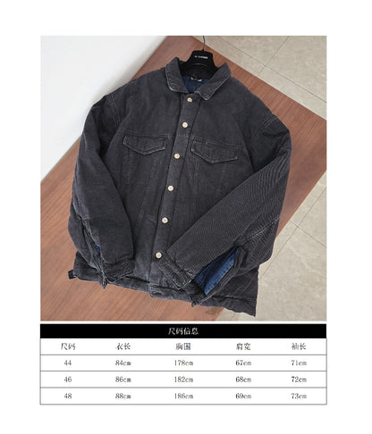 GTR/발렌시아가 남성 블랙 데님 면복