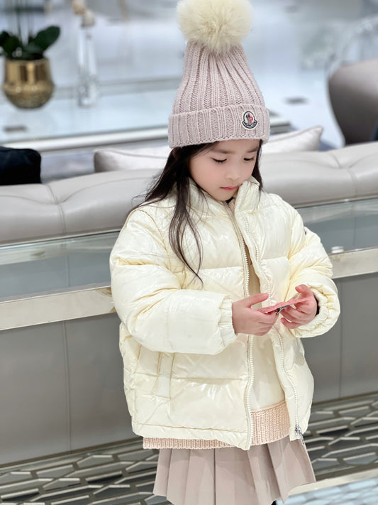 AA/몽*레어 여아 베이지색  조끼 패딩
