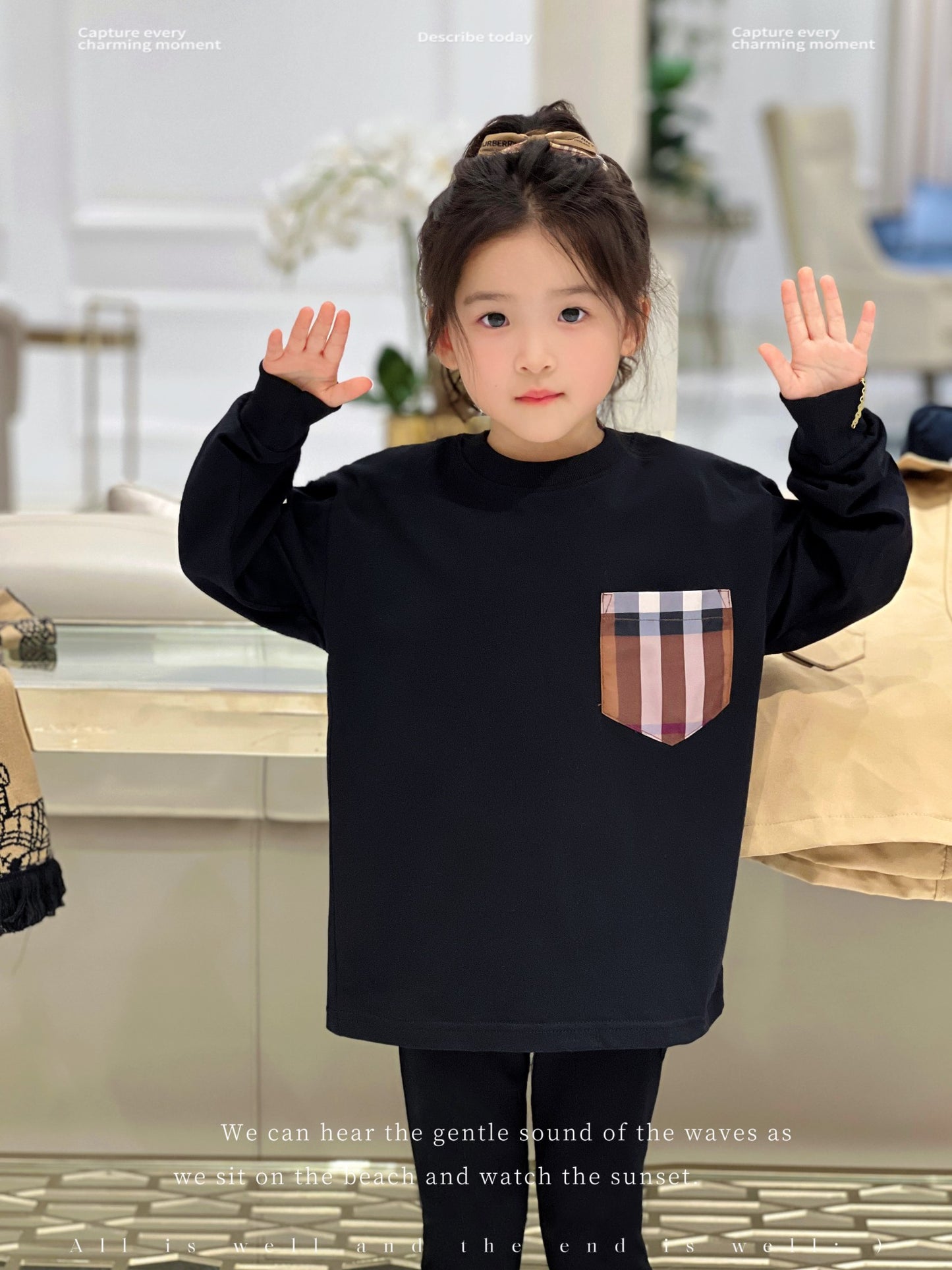 AA/버버리 아동 긴팔 티셔츠