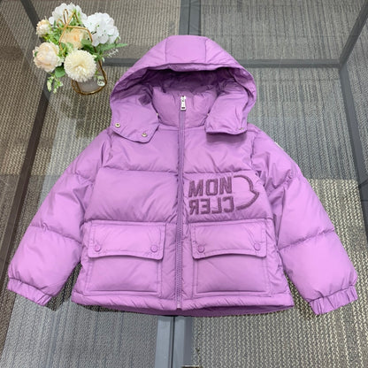 AA/몽*레어 아동 알파벳 패딩 퍼플