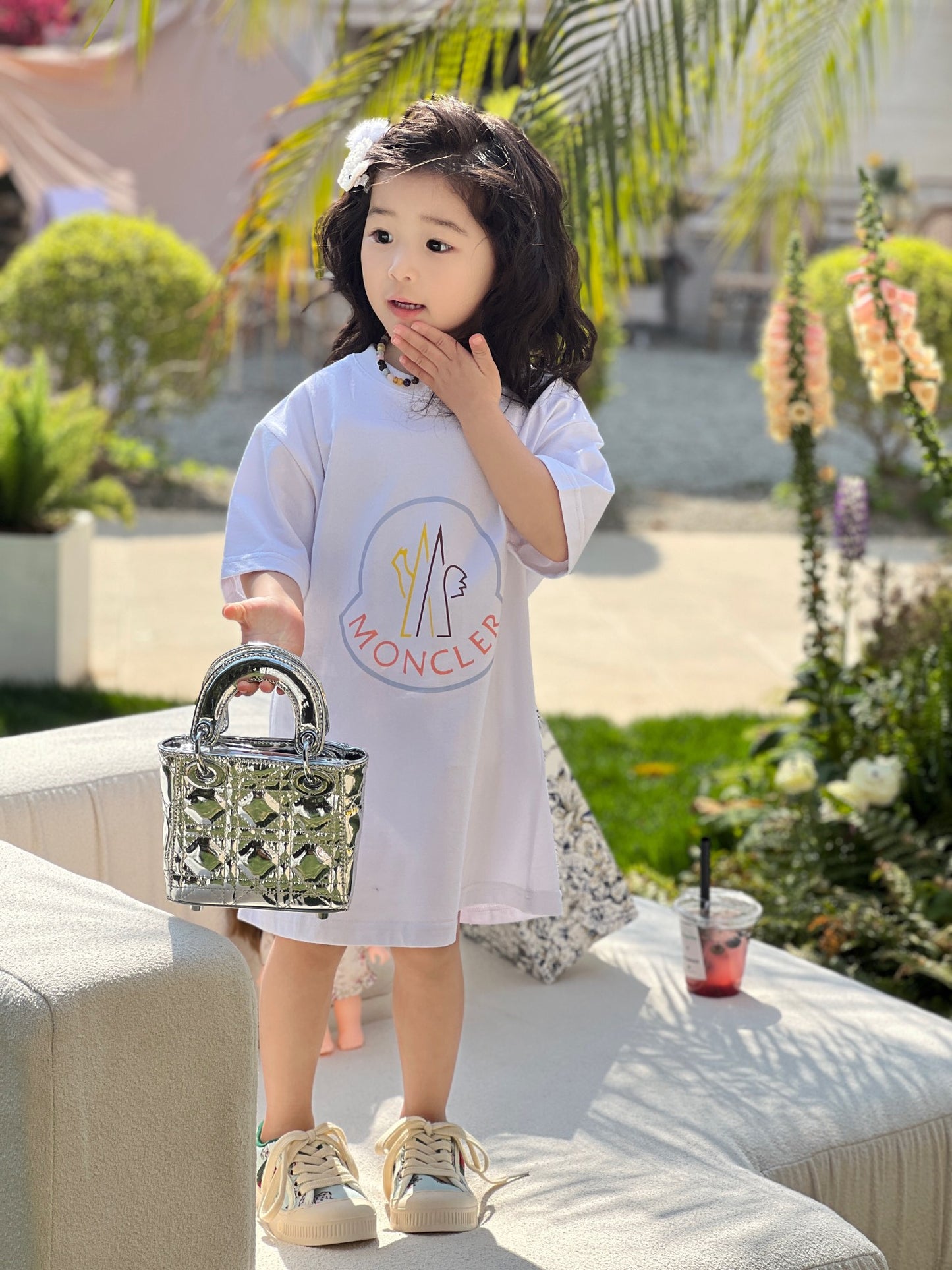 AA/몽*레어 여동 반팔 롱 티셔츠
