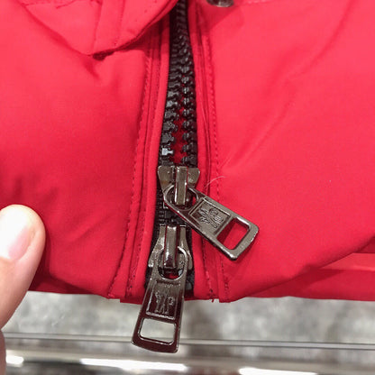AA/몽*레어 아동 털넥 패딩 레드