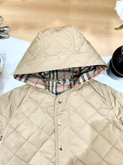 AA/버버리 아동 미디엄 롱 패딩 코트 카키