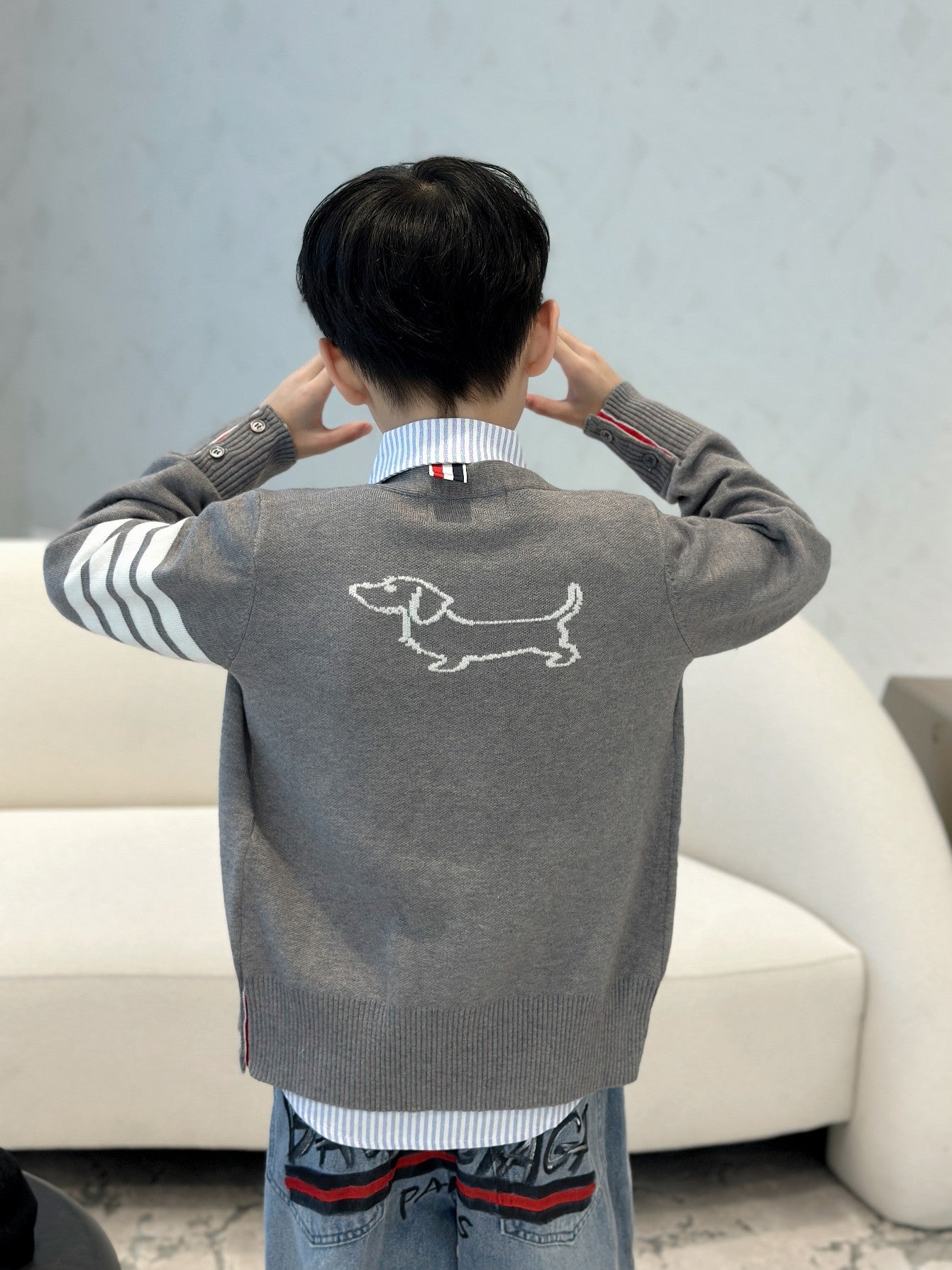 AA/톰브라운 아동 니트 가다건