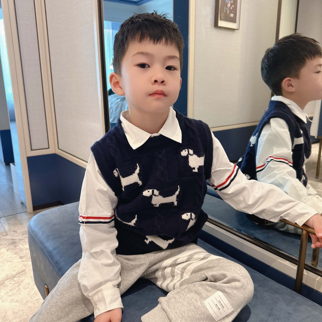 AA/톰브라운 아동 니트 조끼