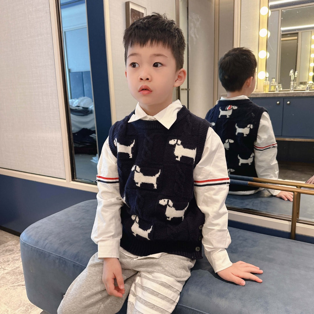 AA/톰브라운 아동 니트 조끼