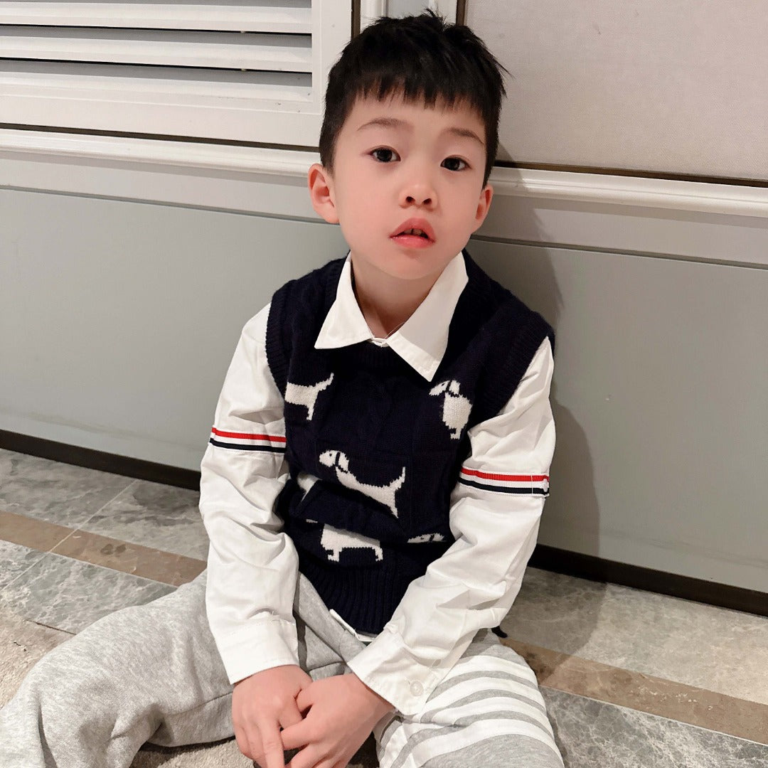 AA/톰브라운 아동 니트 조끼