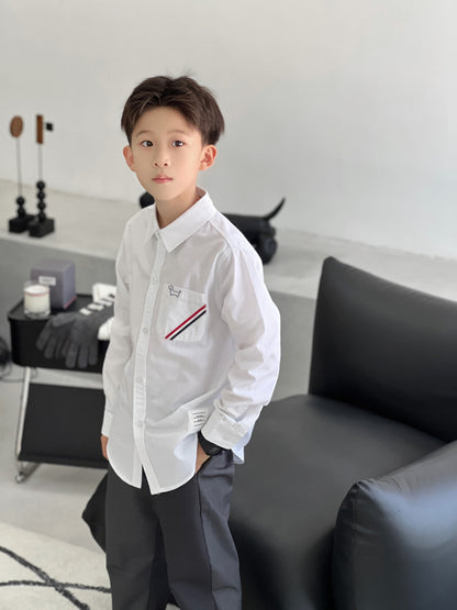 AA/톰브라운 아동 스트라이프 컬러 셔츠