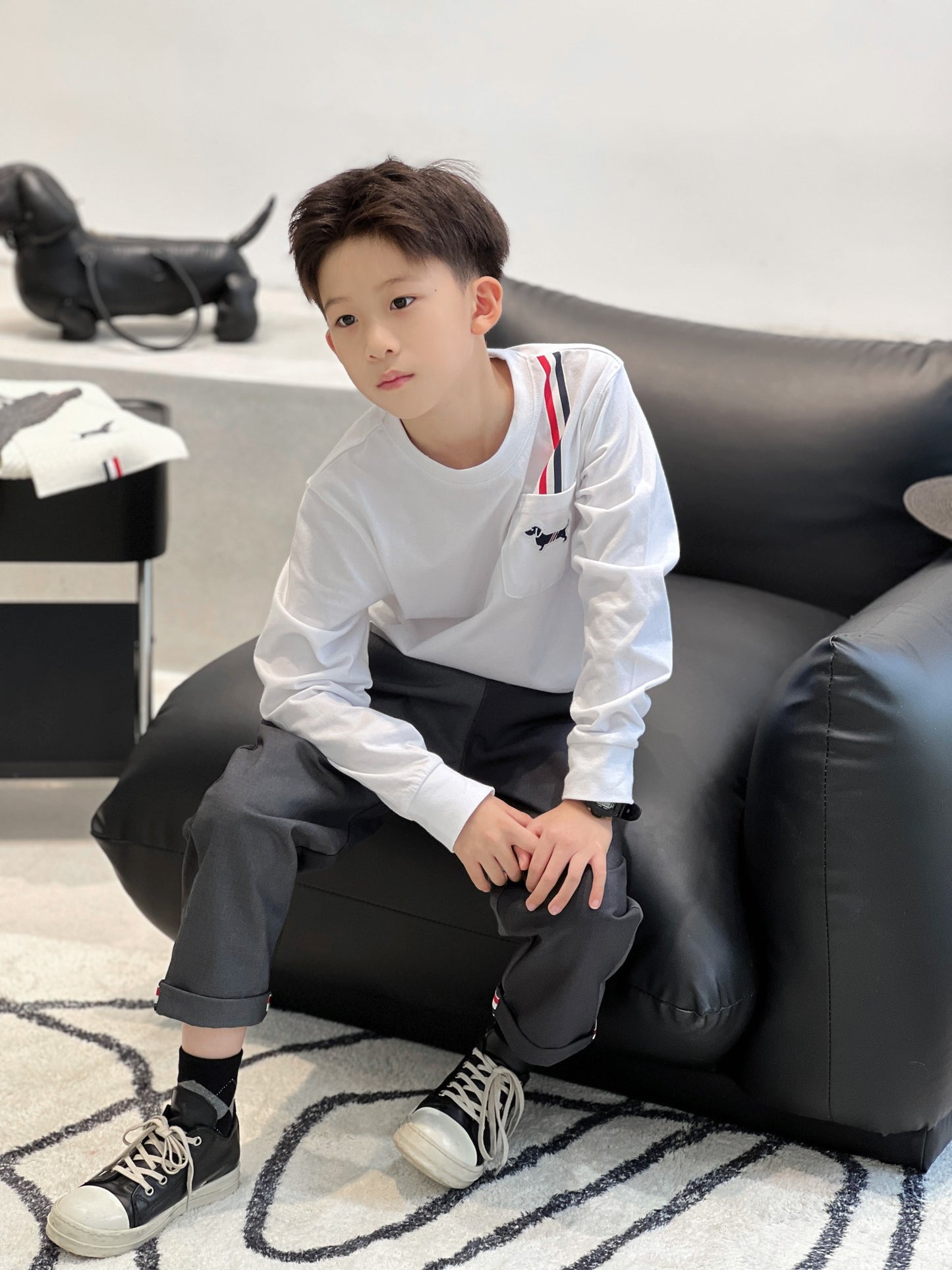 AA/톰브라운 아동 긴팔 티셔츠