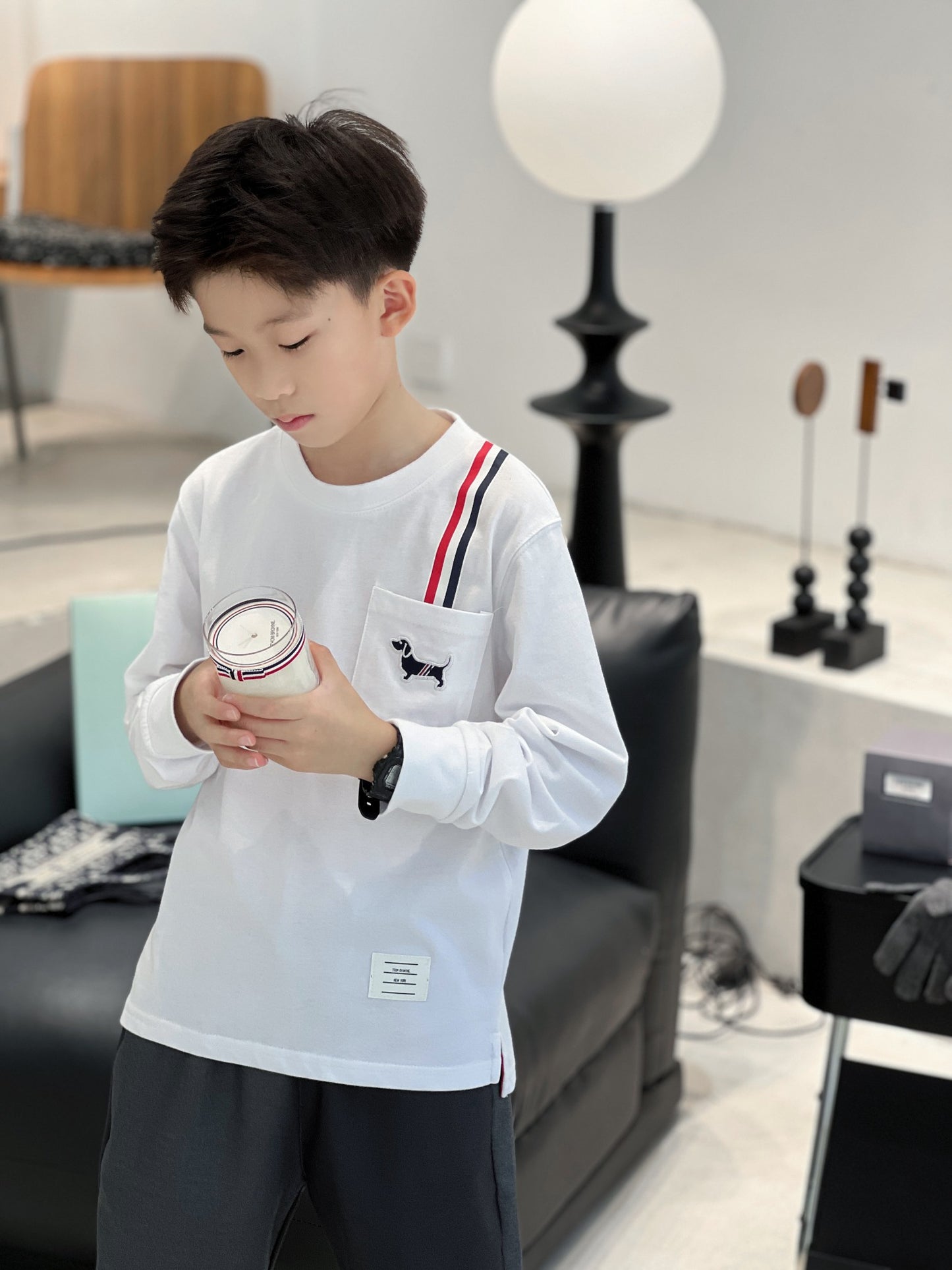 AA/톰브라운 아동 긴팔 티셔츠