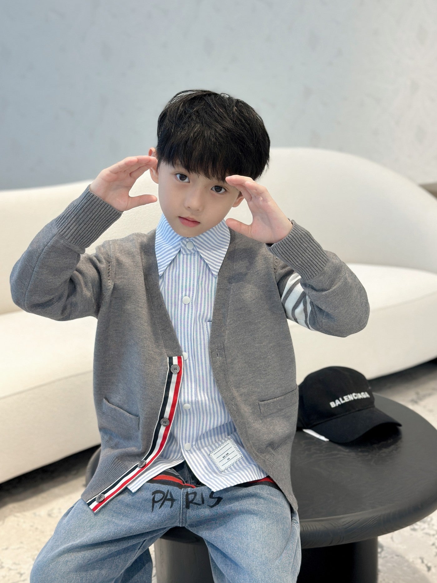 AA/톰브라운 아동 니트 가디건