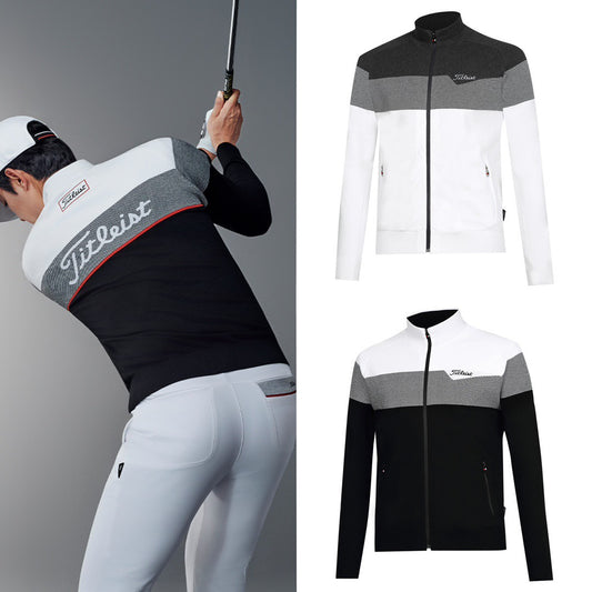 마이골프 /Titleist 신상 남성 니트 지퍼  코트