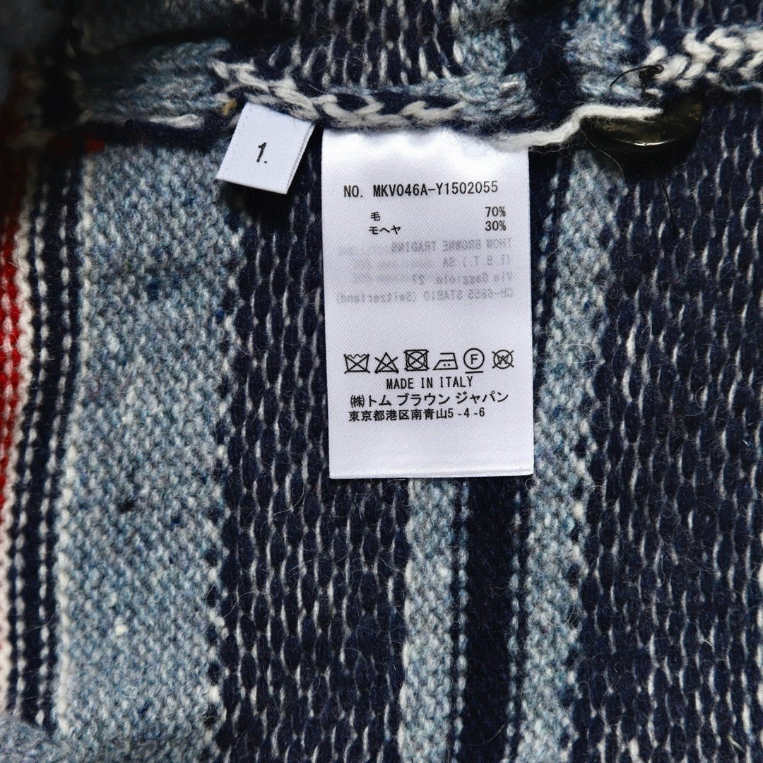 zzll /톰브라운 남성 자카드 5버튼 카디건 스웨터