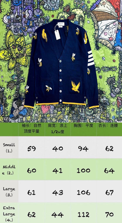 zzll /톰브라운 남성 5버클 카디건 스웨터