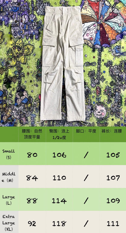 zzll /프라다 남성 코듀로이 작업 긴 바지