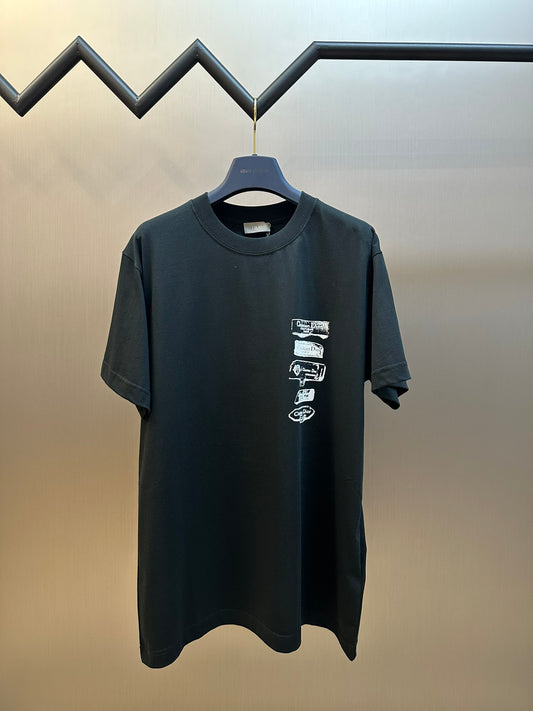체인2호/디올 남성 프린트 라운드넥 반팔