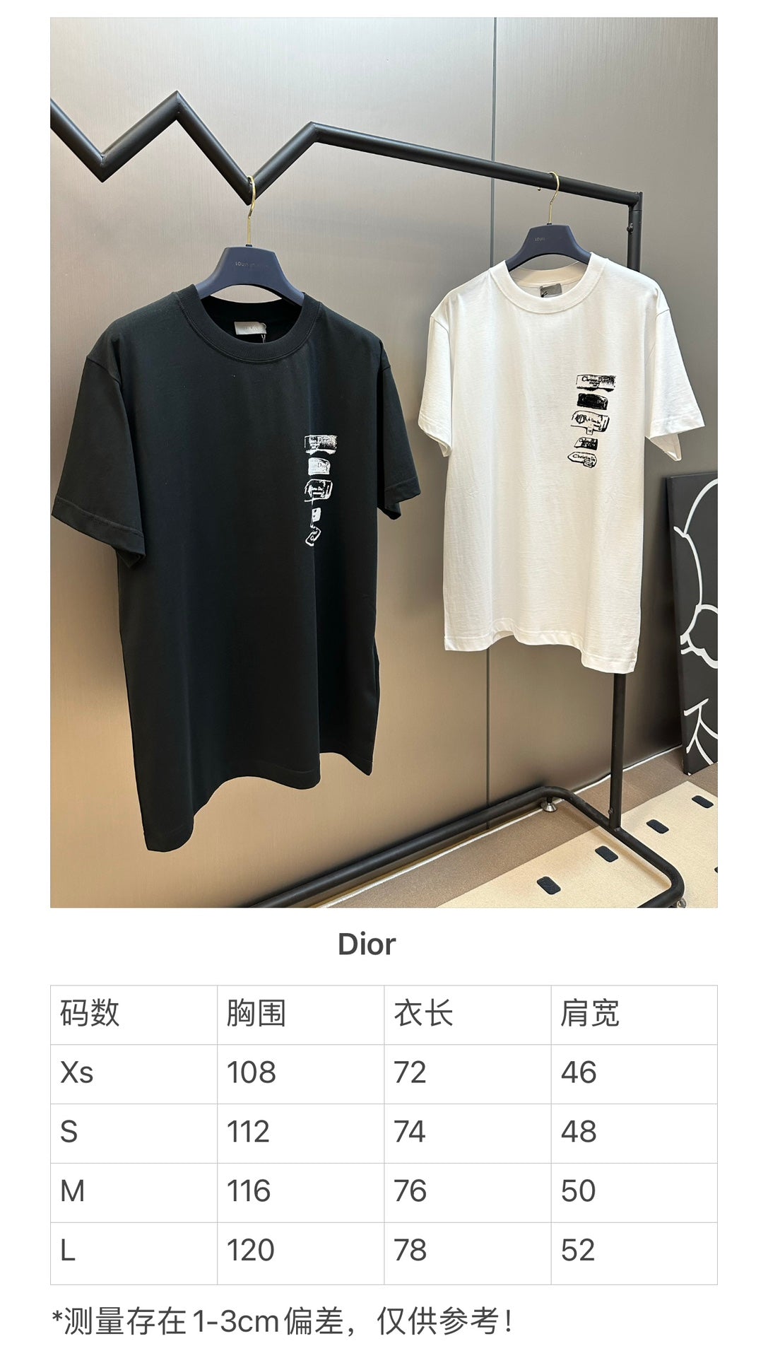 체인2호/디올 남성 프린트 라운드넥 반팔