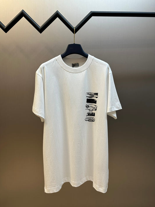 체인2호/디올 남성 프린트 라운드넥 반팔