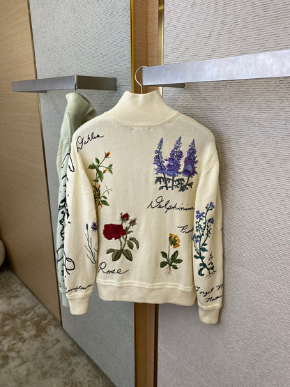 체인2호/디올 남여 자수 칼라 니트