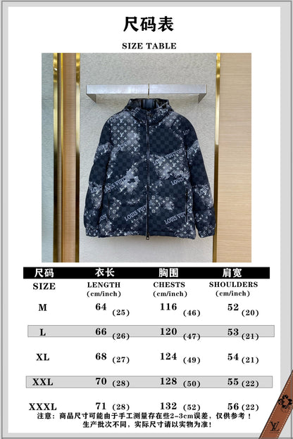체인2호/루이비통 남여 프린트 패딩 코트
