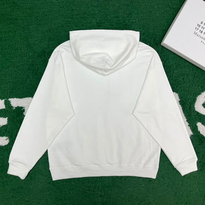 R공장 /메종마르지엘라 남여 알파벳 로고 후드 화이트