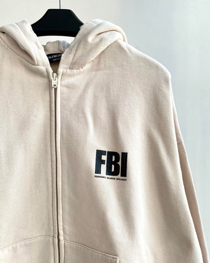 계단집/발렌시아가 남성 FBI 지퍼 후드티