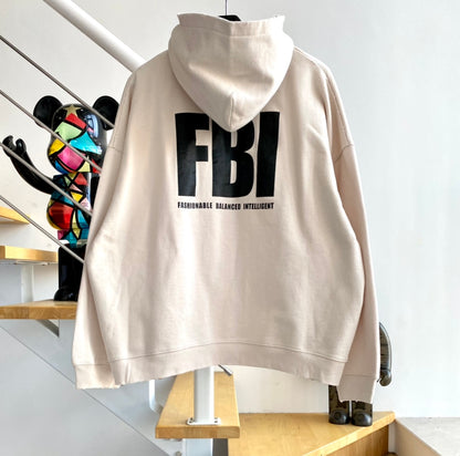 계단집/발렌시아가 남성 FBI 지퍼 후드티