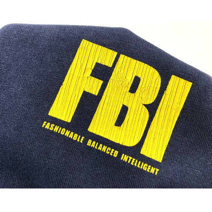 계단집/발렌시아가 남여 워싱 네이비 FBI 반팔