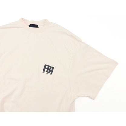 계단집/발렌시아가 남성 베이지 파괴 FBI 반팔