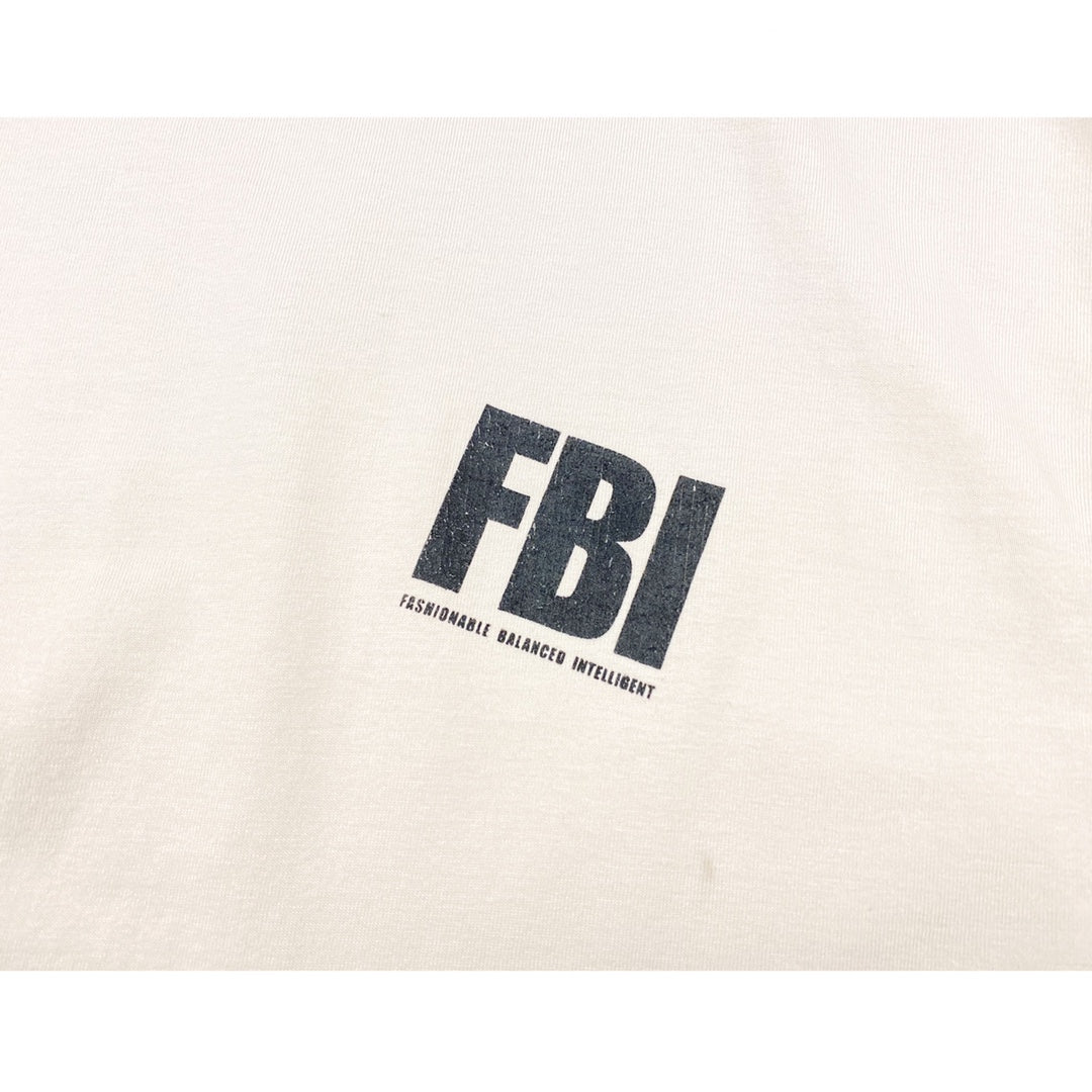 계단집/발렌시아가 남성 베이지 파괴 FBI 반팔