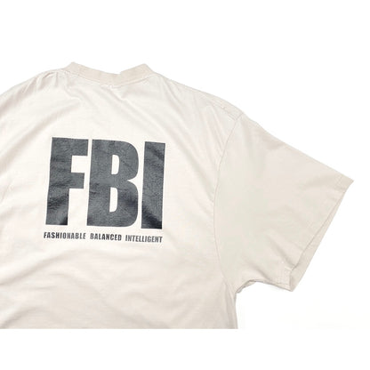 계단집/발렌시아가 남성 베이지 파괴 FBI 반팔