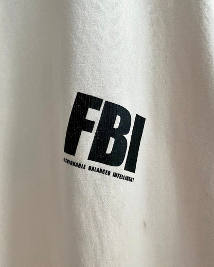 계단집/발렌시아가 남성 베이지 파괴 FBI 반팔