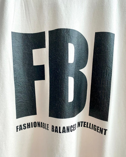계단집/발렌시아가 남성 베이지 파괴 FBI 반팔