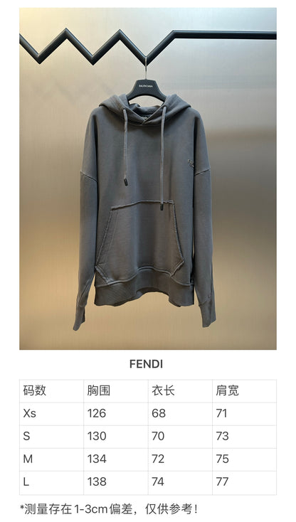 체인2호/펜디 남성 메탈 알파벳 후드