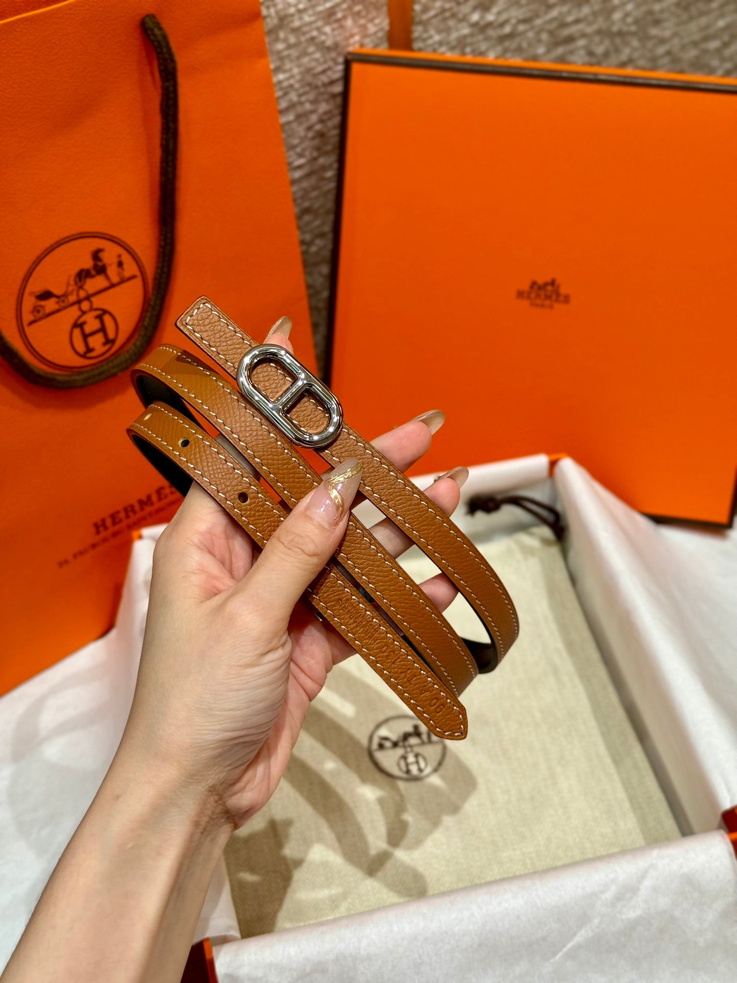 여자 에르메스 벨트
