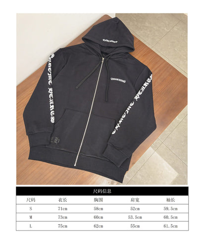 GTR셀러/ 크롬하츠 여성 지퍼 프린트 후드