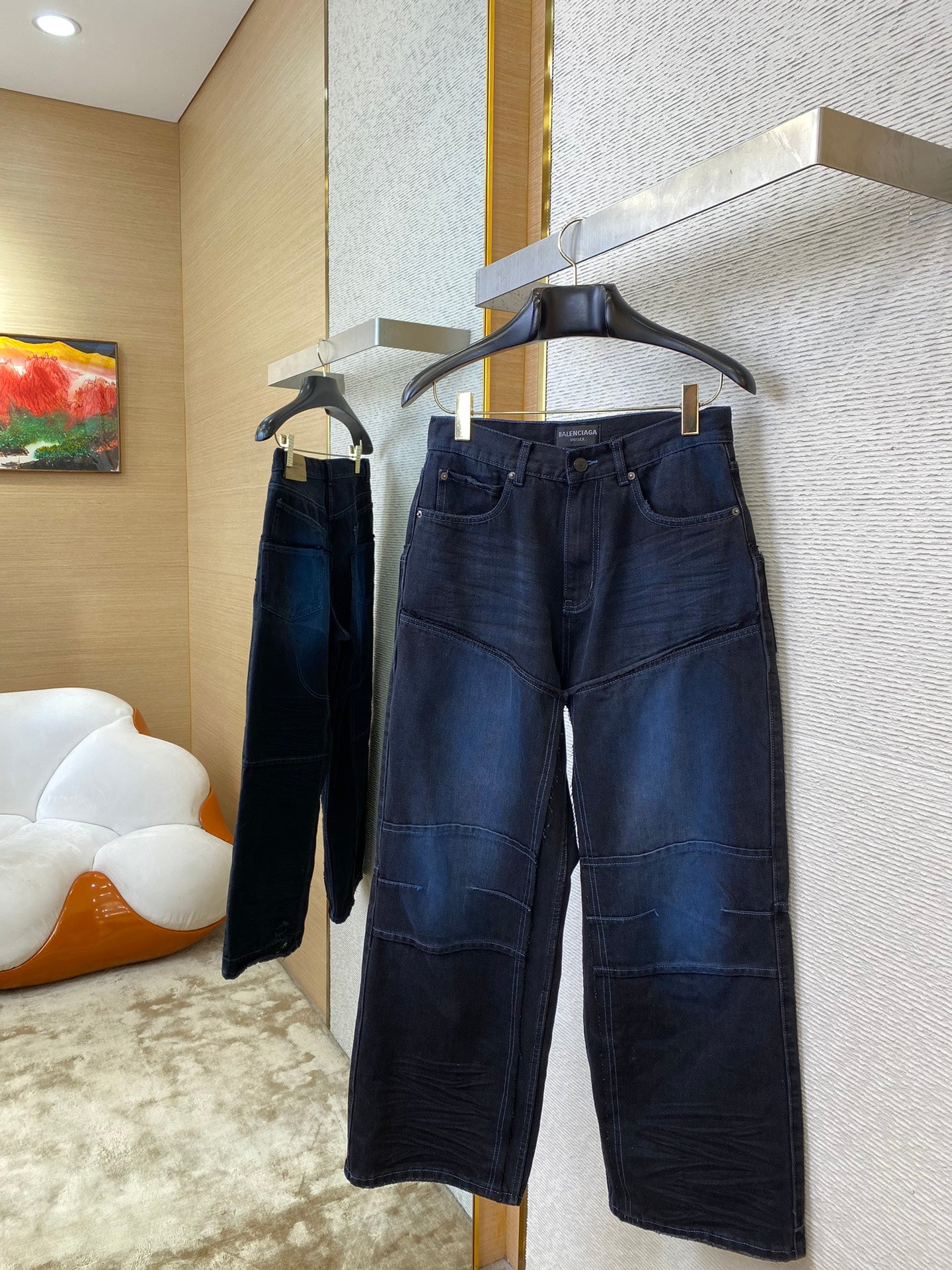 체인2호/발렌시아가 남성 청바지