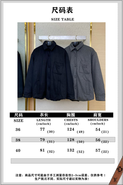 체인2호/미우미우 남성 패딩 터틀넥 재킷