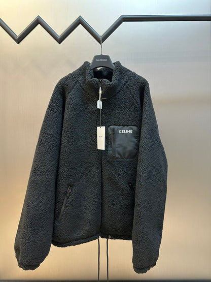 체인2호/셀린느 남성 블랙 포켓 털 재킷