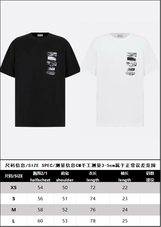 R공장 /디올 남성 반팔티 블랙