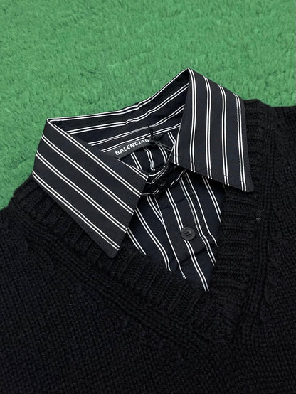 R공장 / 발렌시아가 남성 Neck Sweater 니트