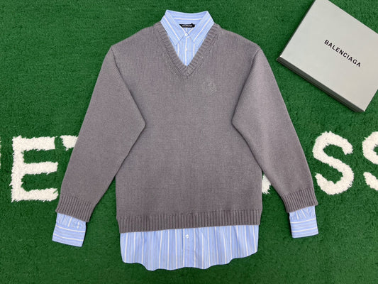 R공장 / 발렌시아가 남성 Neck Sweater 니트