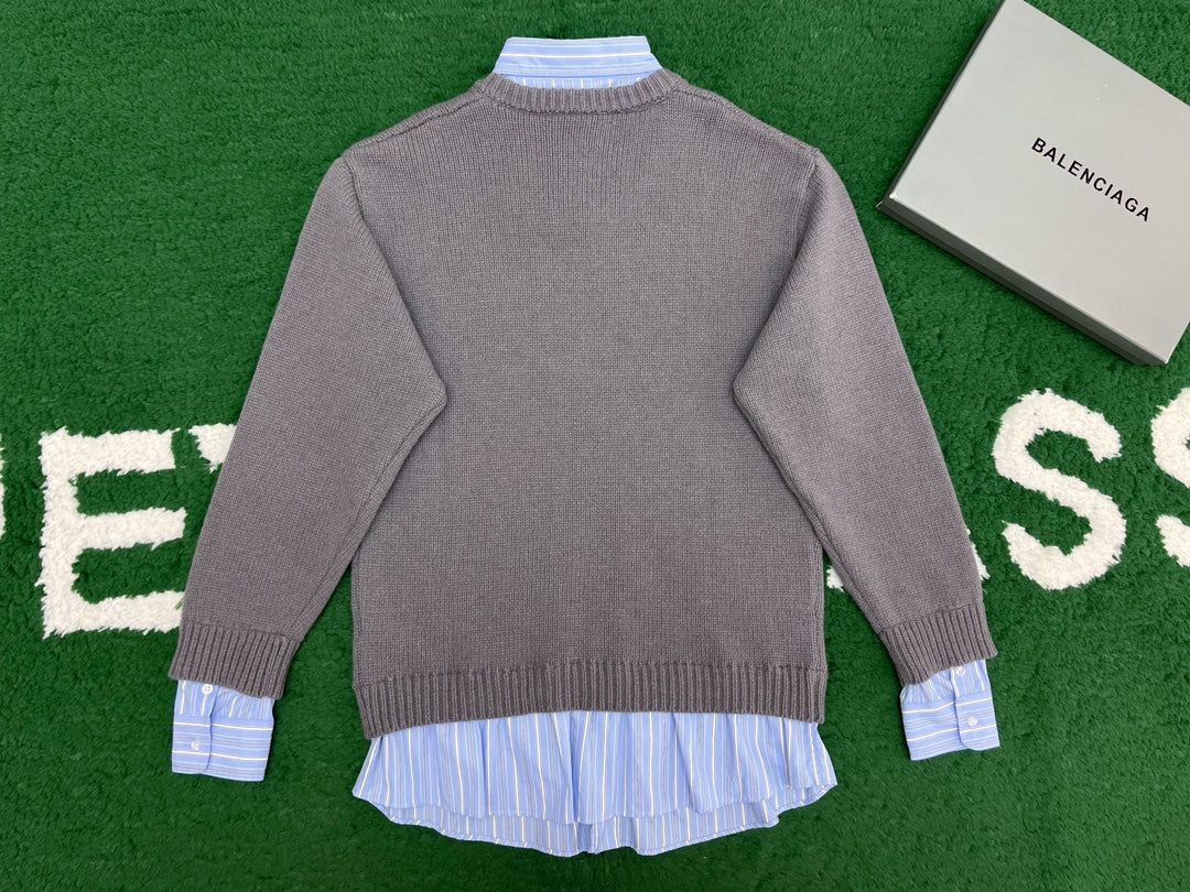 R공장 / 발렌시아가 남성 Neck Sweater 니트