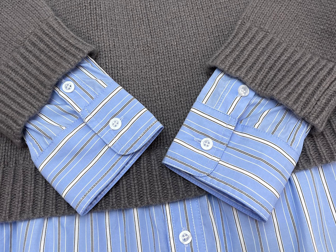 R공장 / 발렌시아가 남성 Neck Sweater 니트