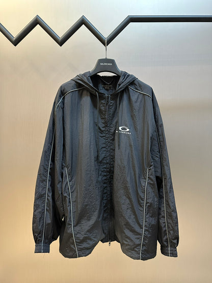 체인2호/발렌시아가 남성 블랙 코트