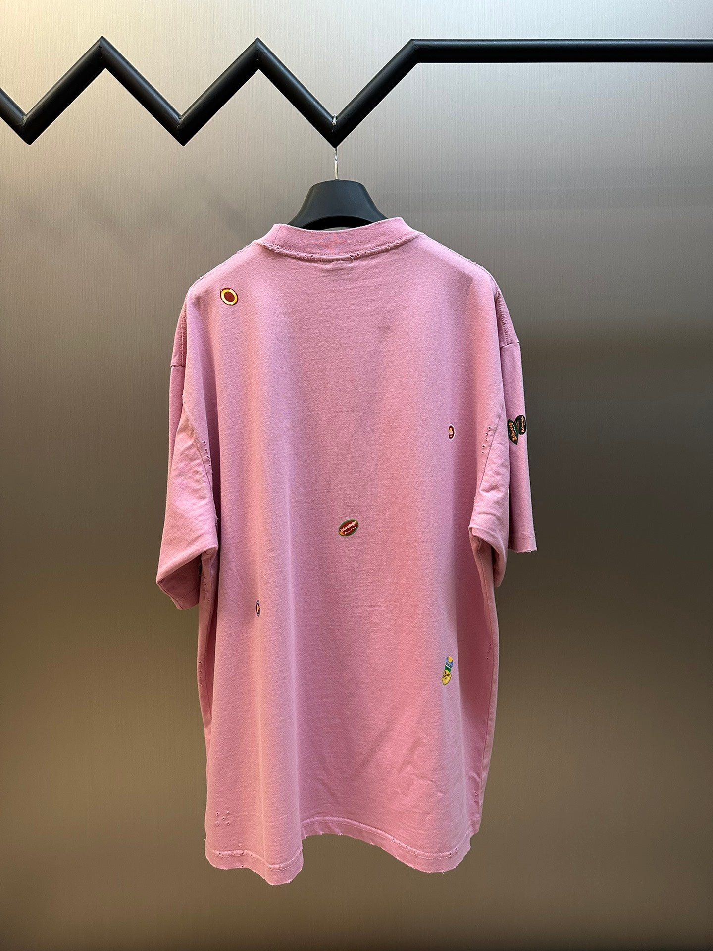 체인2호/발렌시아가 남성 과일 로고 프린트 반팔