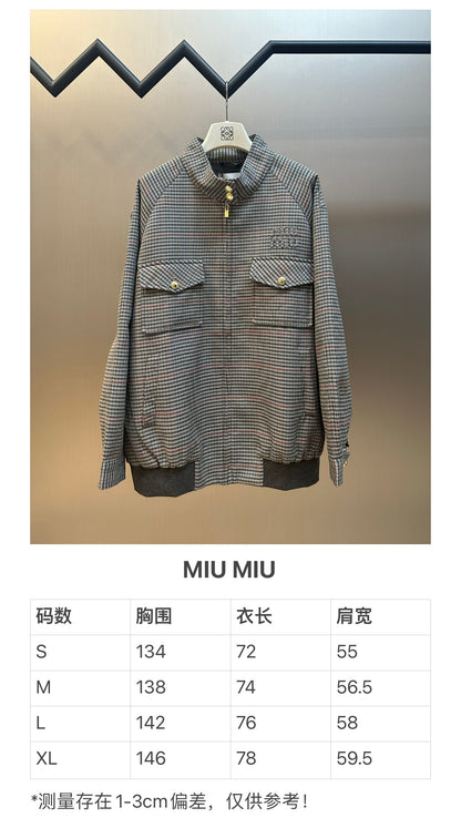 체인2호/미우미우 남성 체크 재킷