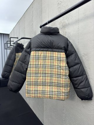 체인2호/버버리 남성 체크무늬 양면 패딩