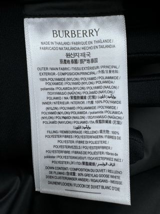 체인2호/버버리 남성 체크무늬 양면 패딩