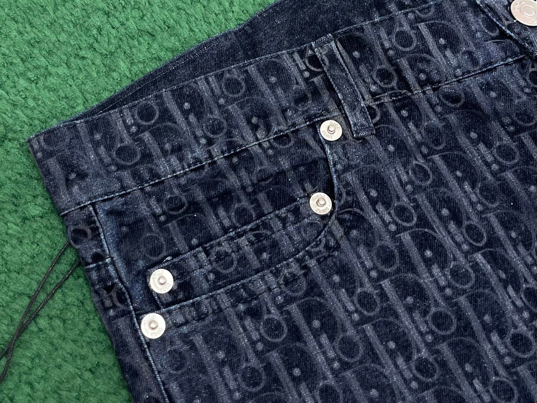 R공장 /디올 남성 벨벳 청바지